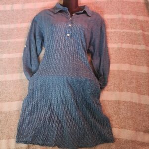 Roller Rabbit Blue Patterned Women's Dress